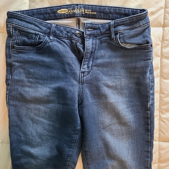 Old Navy Rockstar Mid Rise Skinny Jeans - Picture 3 of 3